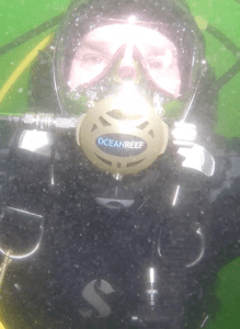 Cold-water diver Austin Craig