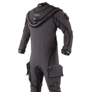 The rugged Apeks KVR1 Dry Suit with Aircore Lining