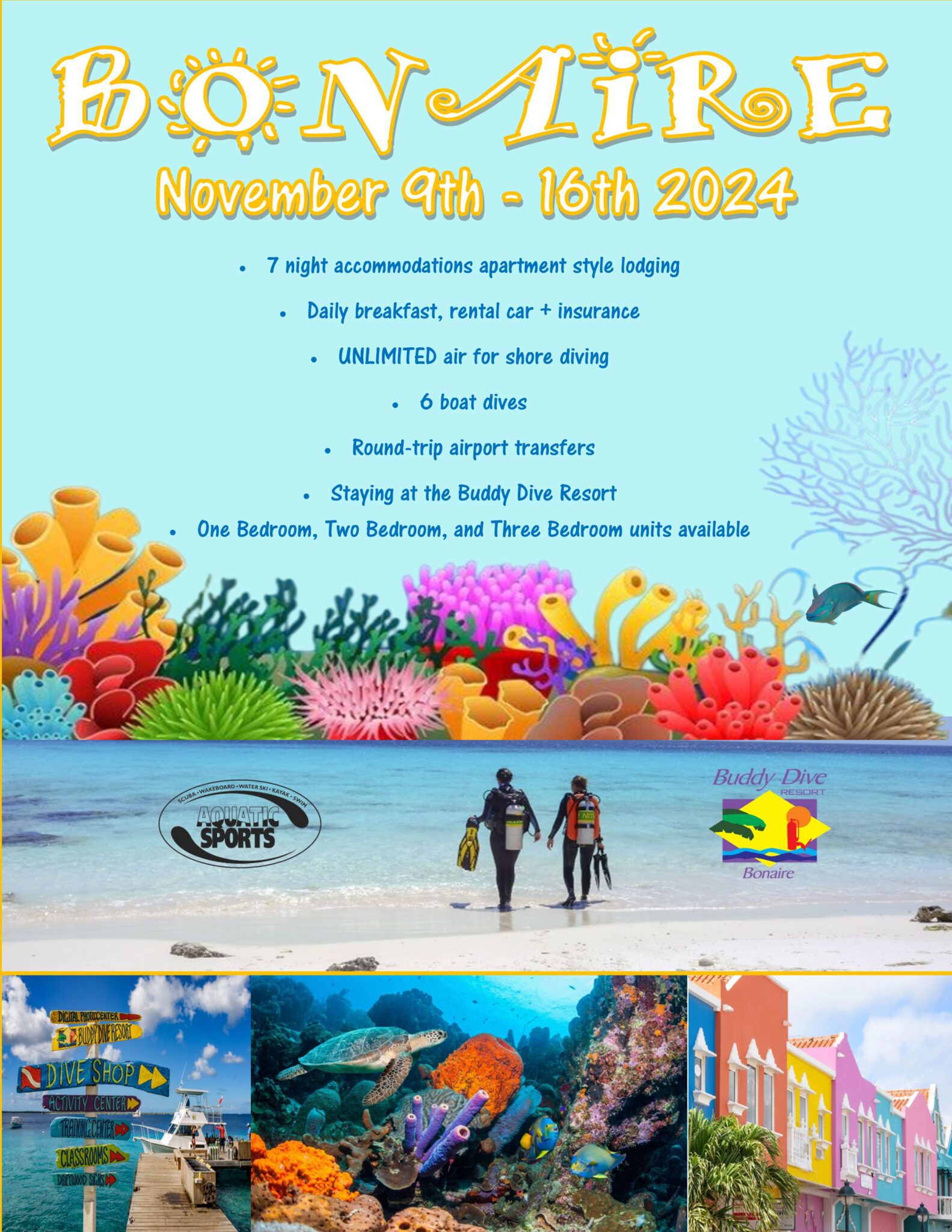 Dive Bonaire with Aquatic Sports!